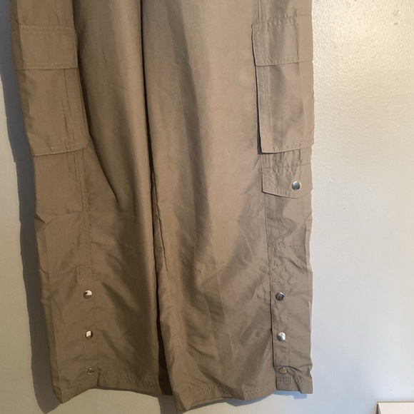 BNWT 2 PAIRS AEROPOSTALE WIDE LEG 5 pockets CARGO COOL SUMMER PANTS •Size M - Picture 5 of 9